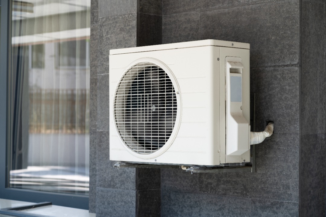 A brand new mini split air conditioner.
